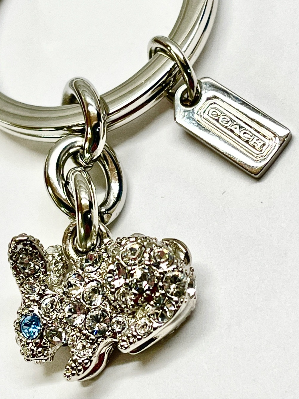Coach Pave Crystal Rabbit Key Fob NWOT - Picture 4 of 4